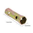 thumbnail image 3 of Destyer 10 Pieces Universal Metal Motorcycle Spark Plug Spanners Double End Socket Wrenches Repair Accessories Spare Parts, 3 of 6