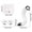 White, variant on GFHFHITJ Christmas Costumes for Women, Wolf Fox Tail Clip Ears Gloves Set Halloween Fancy Party Costume Toys Gift, Halloween Decoration Prop for Holiday Home