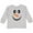AC-Heather Grey, variant on Inktastic Cute Smiling Snowman Face with Carrot Nose Boys or Girls Long Sleeve Toddler T-Shirt