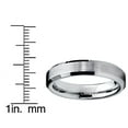 thumbnail image 4 of Metal Masters Tungsten Carbide Mens Brushed Wedding Band Anniversary Ring Comfort-Fit 4mm, 4 of 6