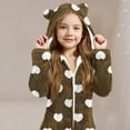 thumbnail image 4 of Pyjama pour Bébé Fille, Combinaison à Capuche à Manches Longues pour Chaleur Hivernale, 4 of 5