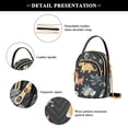 thumbnail image 4 of FORMRS Crossbody Bag for Women Quilted Travel Shoulder Cell Phone Purse with Chain Strap Handbag, Orange Dinosaur, 4 of 7