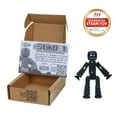thumbnail image 6 of Zing StikBot Single Pack - Includes 1 StikBot - Collectible Action Figures and Accessories, Stop Motion Animation, Ages 4 and Up (Solid Black Sparkle), 6 of 6