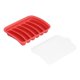 thumbnail image 3 of Molde Para Perritos Calientes, Molde Para Salchichas Antiadherente Rojo De Silicona Para Cocina, Hogar, Restaurante, 3 of 7