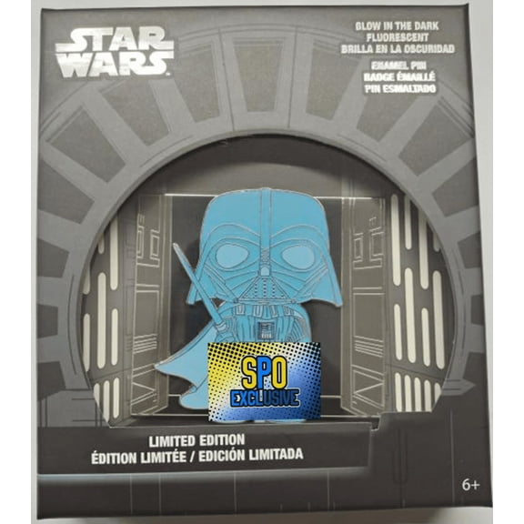 Funko Pop! Pin Star Wars: Holographic Darth Vader LE 600 [Glows in the Dark] Exclusive