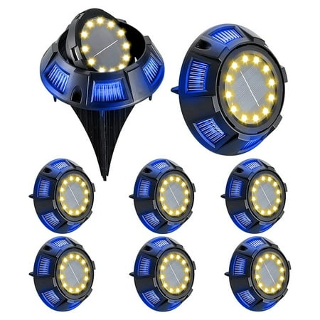 

Solar Lights Outdoor Solar Ground Lights Outdoor 8Pack for Patio Pathway Lawn Yard Deck Driveway Walkway Garden A