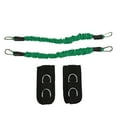 thumbnail image 1 of correas de tobillo para fitness, alta elasticidad, duraderas, aumentan la fuerza muscular, mejoran la capacidad de salto, cable, correa para el tobillo, color verde, 25 libras, 1 of 14