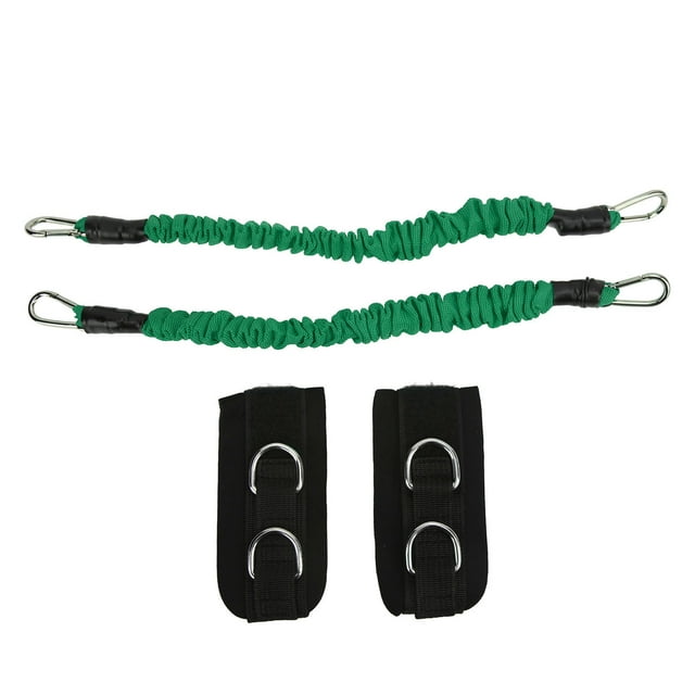 correas de tobillo para fitness, alta elasticidad, duraderas, aumentan la fuerza muscular, mejoran la capacidad de salto, cable, correa para el tobillo, color verde, 25 libras