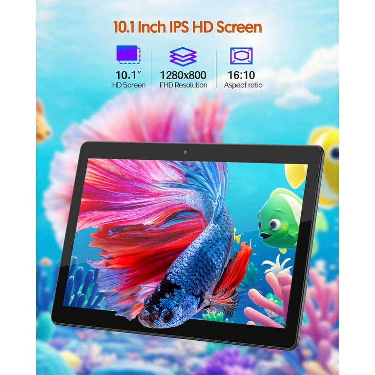 10 inch Android 13 Tablet, 4GB RAM 64GB ROM 1TB Expand, 2 in 1