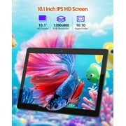 10 inch Android 13 Tablet, 4GB RAM 64GB ROM 1TB Expand, 2 in 1 Tablets with Keyboard,Quad-Core,2+8MP Dual Camera, 6000mAh,Bluetooth5.0,Wifi 6,1280x800 IPS 10.1 inch Tablet Pc with Case, Mouse,Stylus