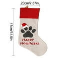 thumbnail image 2 of Christmas Stockings Cat And Dog Paw Christmas Tree Pendant Christmas Decorations Christmas Socks Gift Bag, 2 of 3