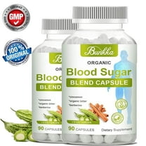 (2 PACK) Bunkka Blood Sugar Supplement, Natural 20 Herbs Complex, 180 Capsules - 90 Days Supply