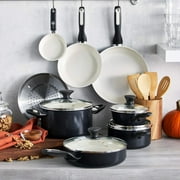 GreenPan Rio Ceramic Nonstick 16-Piece Cookware Set - Black