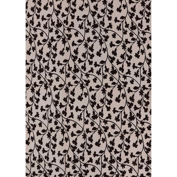 Ahgly Company Indoor Rectangle Mid-Century Modern Burgundy Brown Oriental Area Rugs, 6' x 9'