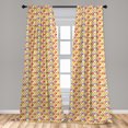 thumbnail image 5 of Ambesonne Ice Cream Curtains, Flavor Toppings, Pair of 28"x63", Multicolor, 5 of 5