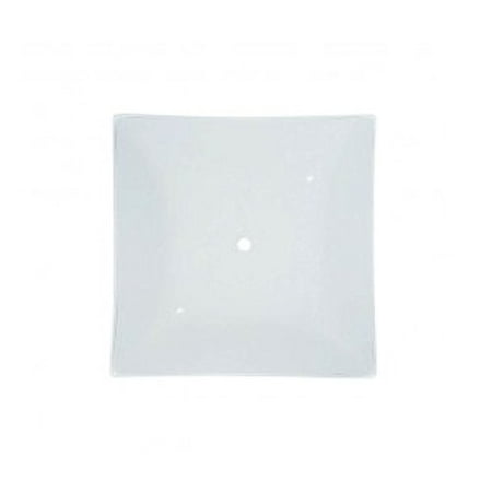

B&P Lamp® 12 White Square Semi-Flush Mount Glass Shade That Slips a 1/8 IP (3/8 )