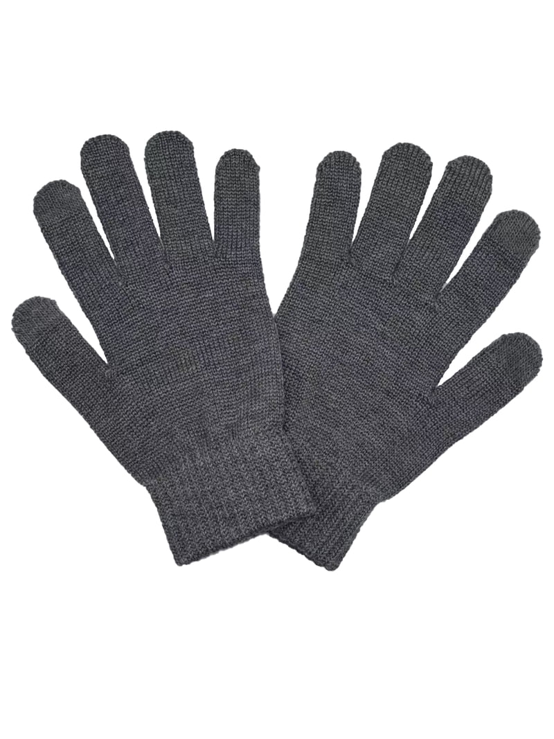 George Men's Knit Touch Glove,Charcoal Grey Heather - Walmart.com