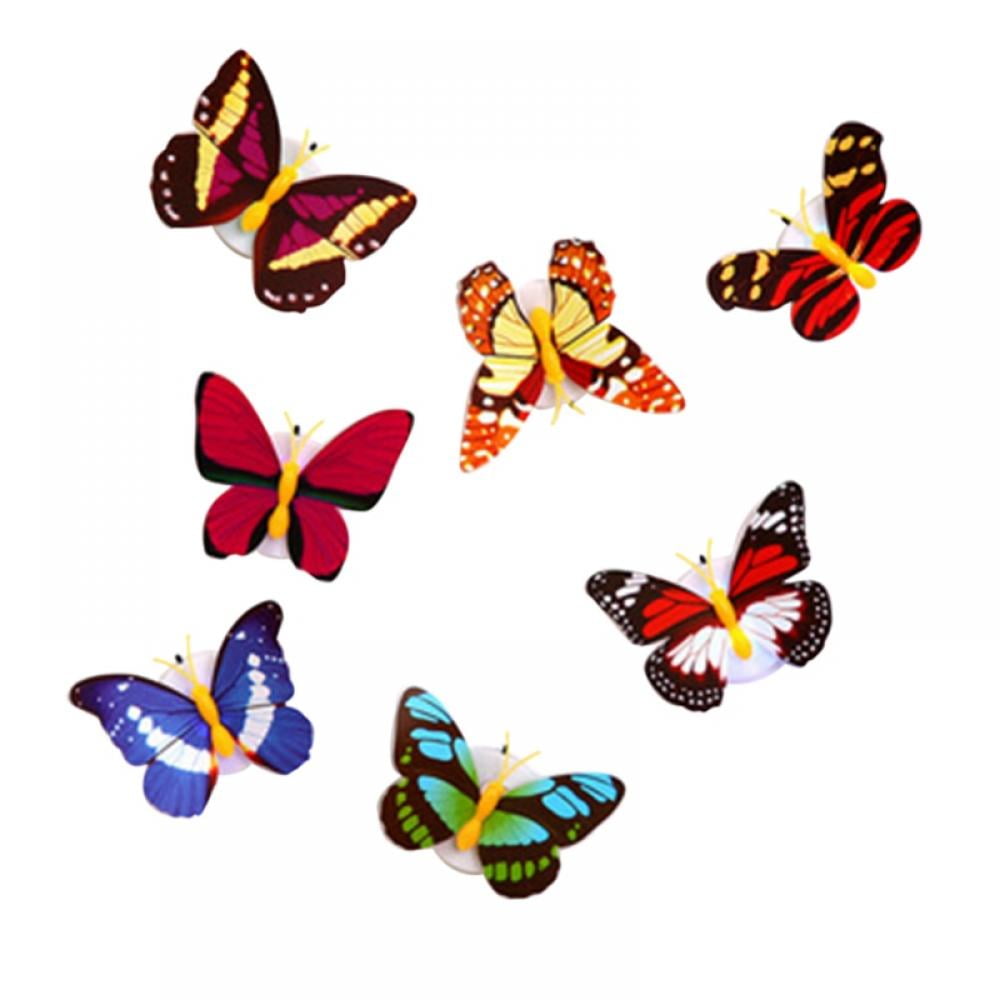 Sumen 3D Wall Stickers Butterfly Self-Adhesive LED Night Lights Wall Decals Kids Room House Decoration Clearance