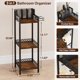 thumbnail image 3 of Estante organizador y almacenamiento para baño, soporte para secador de pelo FURFUN, 3 niveles, 3 of 7
