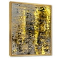 thumbnail image 2 of Designart Le jaune rencontre l'art abstrait gris II ART MURAL À CADRE FLOTTÉ, 2 of 4