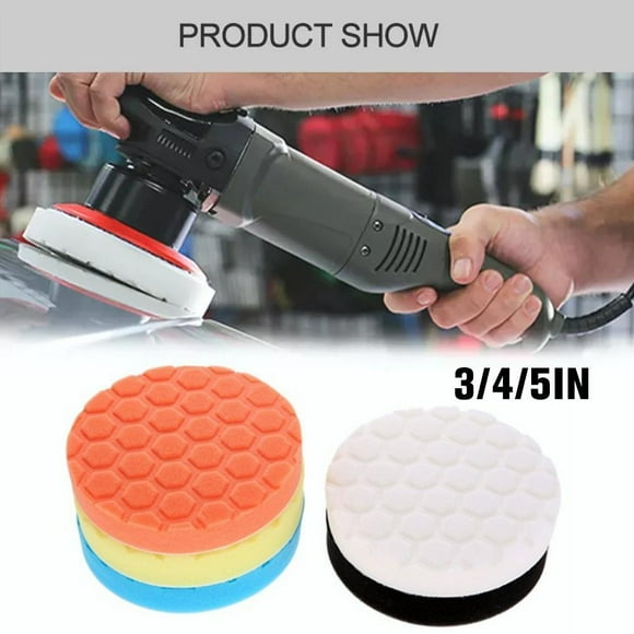 3/4/5" 5Pcs Polishing Waxing Buffing Sponge Pads Kit Car Compound Poli BEST G5P7 NEW Better