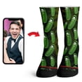 thumbnail image 2 of Function - Custom Face On Pickle Pattern Socks, 2 of 5