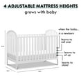 thumbnail image 5 of DaVinci Beau 3-in-1 Convertible Crib in White, 5 of 10