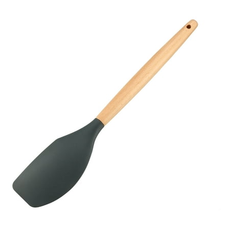 Flexible Spatula Kitchen Utensil Silicone Cooking Utensils Wood Handle Gadgets for Nonstick (Best Spatula For Nonstick Cookware)