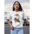 thumbnail image 2 of Let It Roll. Rollerskates T-Shirt Women -Victoria Barnes Designs, Female 4X-Large, 2 of 4