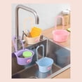 thumbnail image 5 of DUOYOU Multifunctional Faucet Hanging Drain Basket Kitchen Sink Strainer Plastic Vegetable Washing Food Scrap Catcher for Home RV Camping Outdoor, 5 of 10