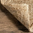 thumbnail image 5 of 6x9, 8x10, 9x12, 10x14 Natural Fiber Rug Hand Braided Jute Area Rug Large Bohemian Rug Earthy Eco Friendly Rug Solid Custom Size Rug, 5 of 5