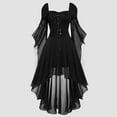 thumbnail image 2 of NMMUED Long Dresses for Women Victorian Dress for Women Masquerade Dresses for Women Victorian Costume Women Halloween Costumes Gothic Masquerade Dresses Gothic Outfits for Women Black 2 3XL, 2 of 6