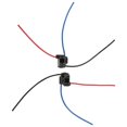thumbnail image 2 of 2pcs Headlight Sockets H4 4 Black Headlight Wiring Harness with Wire for Industrial Equipment Automobiles Vehicles, 2 of 5