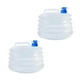 thumbnail image 3 of Outdoor Folding Water Buckets 2Pcs For Camping And Hiking 26X23CM Transparent Water Storage Solution, 3 of 4