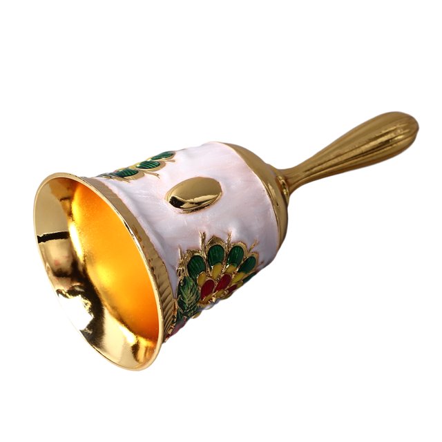 Retro Style Call Bell, Alloy Material Hand Bell With Rounded Handle, Clear Sound For Training Pets, Waking Families, Signaling Students