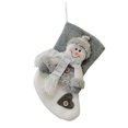 thumbnail image 1 of Navidad calcetín chimenea pared interior árbol de Navidad colgante pelusas fiesta atmósferas Festival Año Nuevo decoración bolsa Kits de decoración para fiestas Muñeco de nieve tipo 2 Bearachild HA069817-05B, 1 of 6