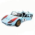 thumbnail image 4 of Kinsmart 5" Die-cast: 1966 Ford GT40 MKII Racing #1 Heritage Edition (Baby Blue) 1/32 Scale, 4 of 8