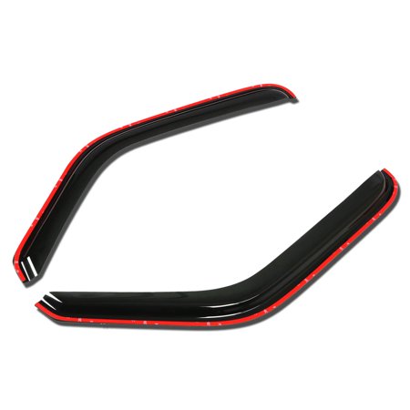 Rain Guards Trucks - For 1993 to 2011 Ford Ranger / Mazda B -Cab 2pcs In -Channel Window Visor Deflector Rain Guard (Dark Smoke) 94 95 96 97 98 99 10