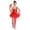 Red, variant on TiaoBug Kids Girls Christmas Elf Costume Candy Cane Stripe Dance Gymnastics Jumpsuit with Arm Sleeves Red 10