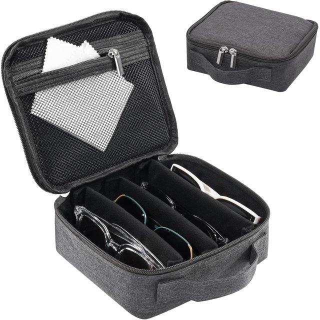 Estuche Organizador de Lentes de Sol para Viaje Lolalet Gris Oscuro
