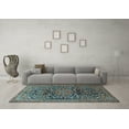 thumbnail image 3 of Ahgly Company Indoor Rectangle Persian Light Blue Traditional Area Rugs, 3' x 5', 3 of 4