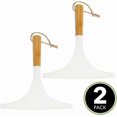 thumbnail image 2 of Bathroom and Window Squeegee Set with Hanging Loop, 2-Pack, White/Natural Tone, Efficient Cleaning Tool for Showers and Surfaces, 2 of 5