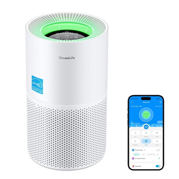 Purificador de aire GoveeLife Smart para hogares, habitaciones grandes, 108 m²