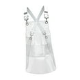 thumbnail image 2 of Delantal transparente de TPU, cómodo de usar, con tirantes ajustables. blanco, 2 of 8