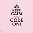 thumbnail image 2 of CafePress - Penguin Keep Calm And Code On Body Suit - Long Sleeve Cotton Baby Bodysuit, 2 of 4