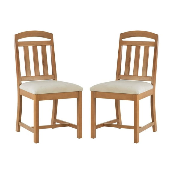 Linon Wilmer Side Chair Brown Set Of 2