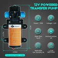 thumbnail image 6 of Steauty 12V Fuel Transfer Pump, 85 GPH Gas/Diesel with 11.5 ft Power Cable for Vehicles, Boats, Equipment, 6 of 7