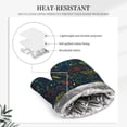 thumbnail image 4 of DouZhe Oven Mitts and Pot Holders Sets, Fun Music Dance Party Prints Non-Slip Heat Resistant Kitchen Oven Silicone Glove, 4 of 7