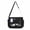 Black, variant on black ita messenger bag for women, large capacity cute pin display crossbody bag, kawaii purse with bottle holder