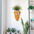 thumbnail image 3 of Wooowa Easter Carrot Bow Wreath, Spring Artificial Greenery Garland for Front Door, Wall, Window and Home Party Decor, 3 of 6